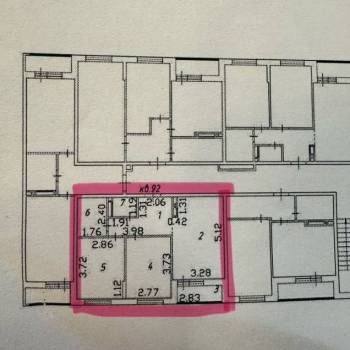 Сдается Многокомнатная квартира, 51,4 м²