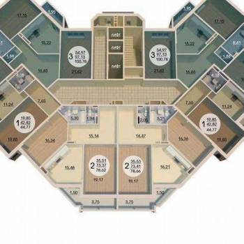 Сдается 2-х комнатная квартира, 80 м²