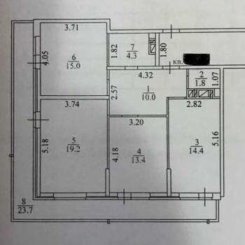 Продается 3-х комнатная квартира, 78,1 м²