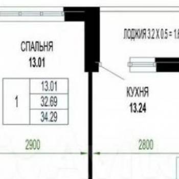 Сдается 1-комнатная квартира, 35 м²
