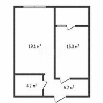 Продается 1-комнатная квартира, 42,5 м²