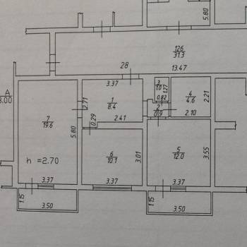 Сдается 2-х комнатная квартира, 57 м²