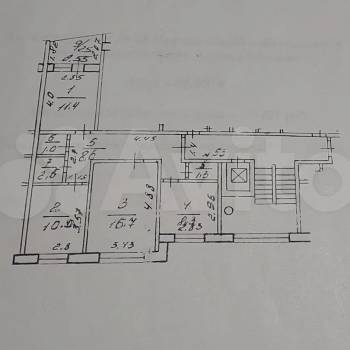 Продается 3-х комнатная квартира, 62 м²