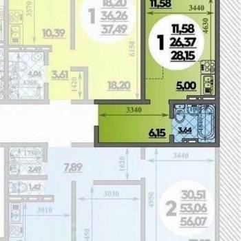 Продается 1-комнатная квартира, 28 м²