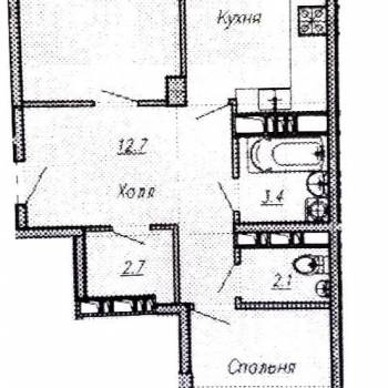 Продается 2-х комнатная квартира, 70 м²