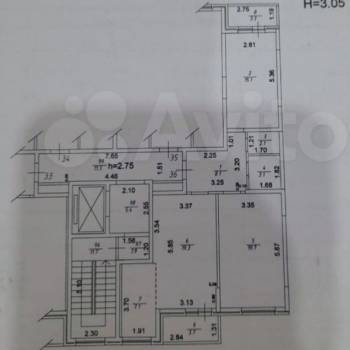 Продается 3-х комнатная квартира, 74,5 м²