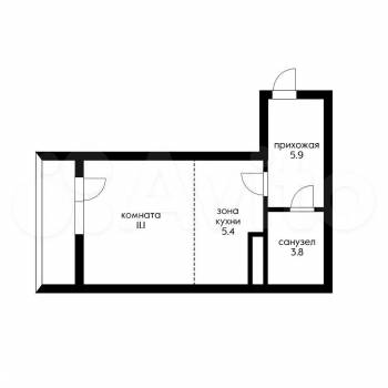 Сдается 1-комнатная квартира, 30,5 м²