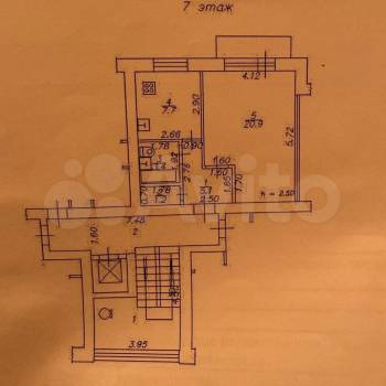 Продается 1-комнатная квартира, 38,3 м²