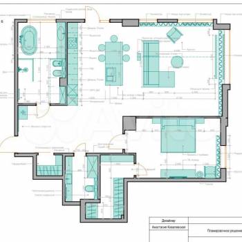 Продается 2-х комнатная квартира, 110 м²