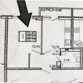 Сдается 1-комнатная квартира, 33,6 м²