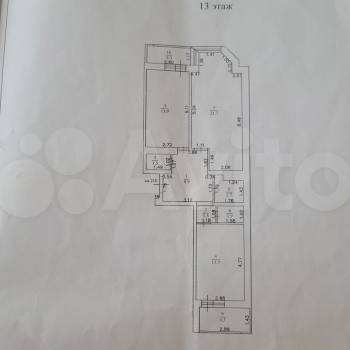 Сдается 2-х комнатная квартира, 65,4 м²
