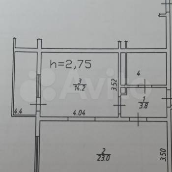 Продается 1-комнатная квартира, 49,2 м²