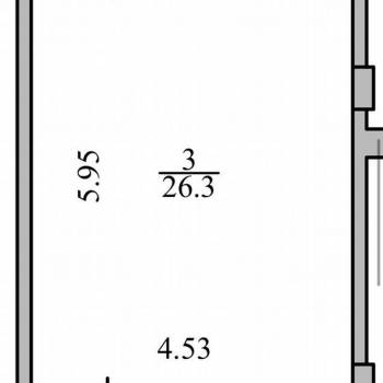 Продается 1-комнатная квартира, 34,1 м²