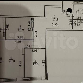 Продается 2-х комнатная квартира, 65,9 м²