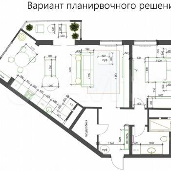 Продается 2-х комнатная квартира, 68,8 м²