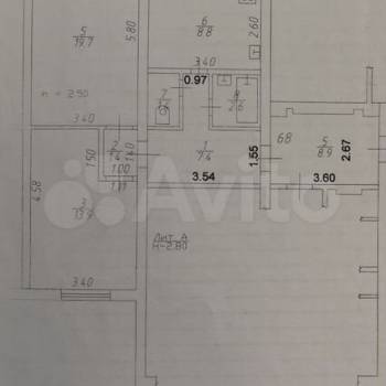 Продается 2-х комнатная квартира, 55,2 м²