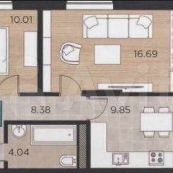 Продается 2-х комнатная квартира, 62 м²