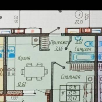 Продается 1-комнатная квартира, 32 м²