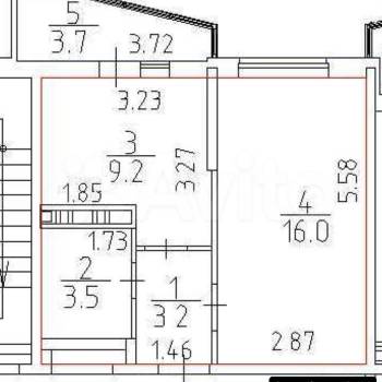 Продается 1-комнатная квартира, 31,9 м²