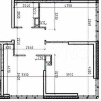 Продается 2-х комнатная квартира, 53,8 м²