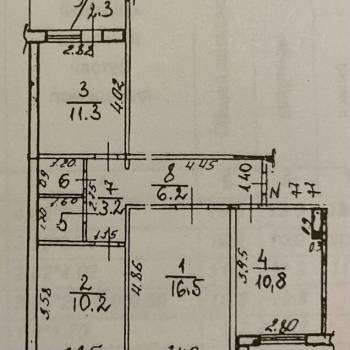 Продается 3-х комнатная квартира, 64,3 м²