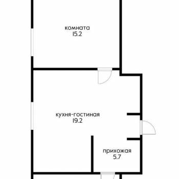Продается 1-комнатная квартира, 48 м²