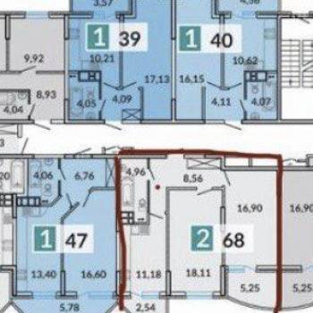 Продается 2-х комнатная квартира, 68 м²