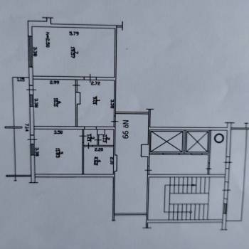 Продается 2-х комнатная квартира, 57 м²