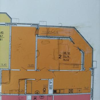 Продается 2-х комнатная квартира, 72,5 м²