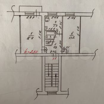 Сдается 2-х комнатная квартира, 43 м²