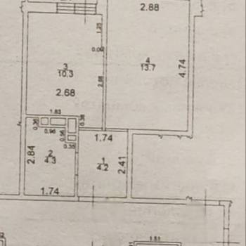 Продается 1-комнатная квартира, 33 м²