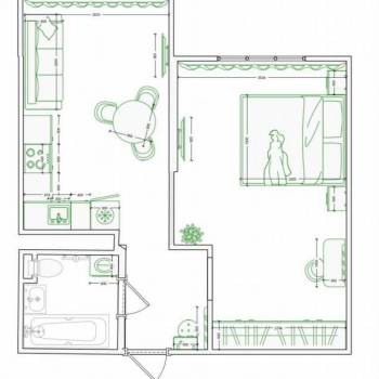 Продается 2-х комнатная квартира, 43 м²