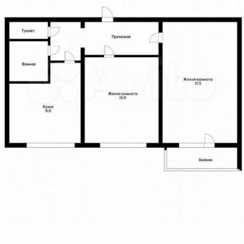 Продается 2-х комнатная квартира, 44 м²