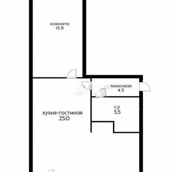 Продается 2-х комнатная квартира, 48 м²