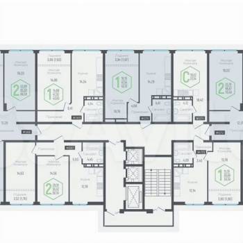 Продается 2-х комнатная квартира, 53,9 м²