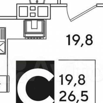 Продается 1-комнатная квартира, 26,5 м²