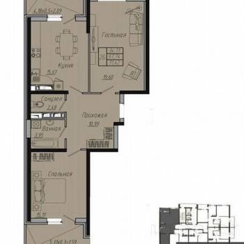 Продается 2-х комнатная квартира, 80 м²