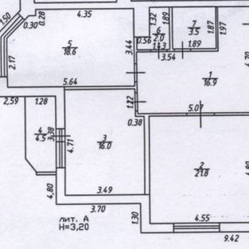 Продается 2-х комнатная квартира, 78,8 м²