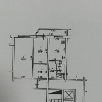 Продается 2-х комнатная квартира, 60,7 м²