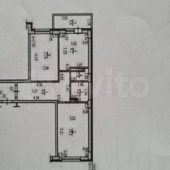 Сдается 2-х комнатная квартира, 55 м²