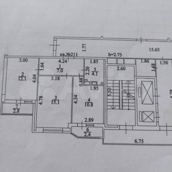 Сдается 2-х комнатная квартира, 49 м²