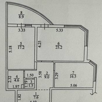 Продается 2-х комнатная квартира, 81,6 м²