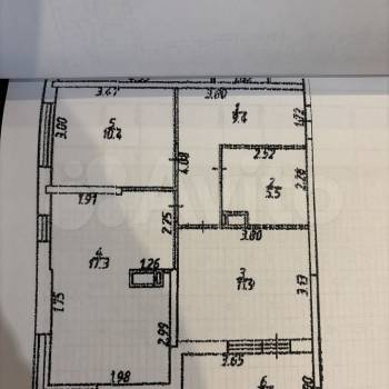 Сдается 2-х комнатная квартира, 54,3 м²