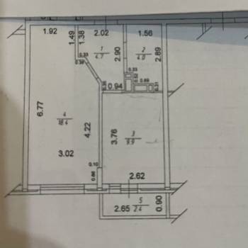 Продается 1-комнатная квартира, 37 м²