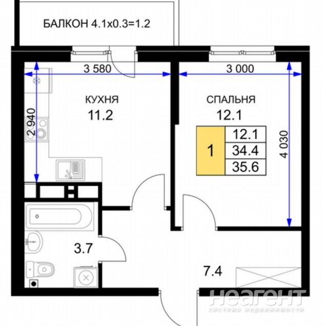 Продажа 1-комн. квартиры, ЖК Ракурс, ул. имени Героя Ростовского