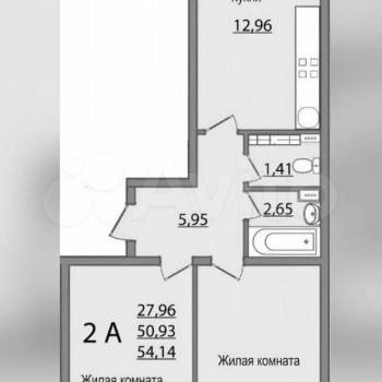 Продается 2-х комнатная квартира, 60,6 м²