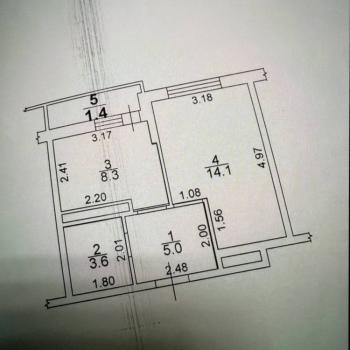 Продается 1-комнатная квартира, 31 м²