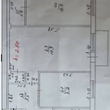 Продается 3-х комнатная квартира, 60 м²