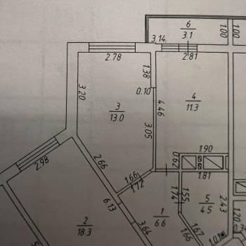 Продается 2-х комнатная квартира, 55,6 м²