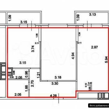 Продается 2-х комнатная квартира, 60 м²